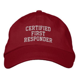 Zertifizierter First Responder bestickt Baseballhu Bestickte Baseballkappe
