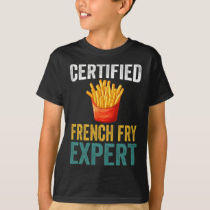 Zertifizierter französischer Fritte Experte Trump T-Shirt