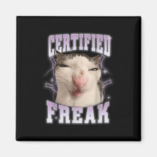 Zertifizierter Freak isst Zement Verfluchte Katze Magnet