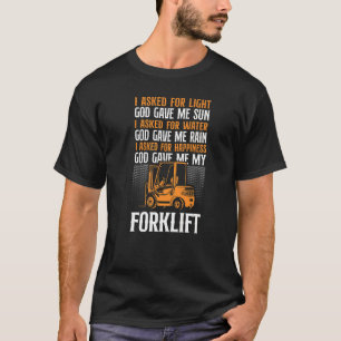 Zertifizierter Gabelstapler-Betreiber, den ich für T-Shirt