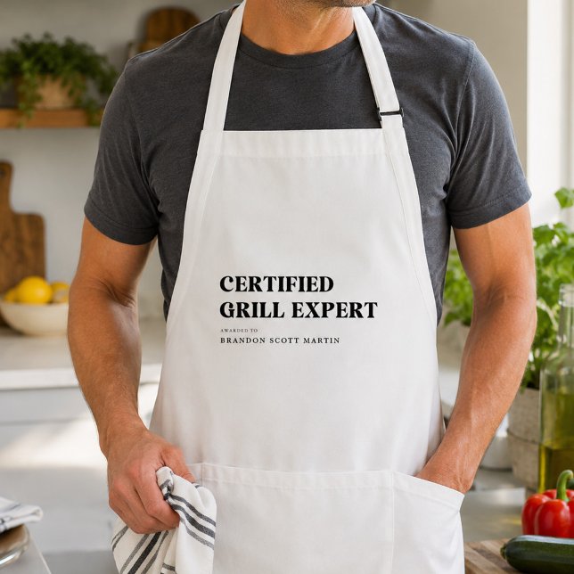 Zertifizierter Grill-Experte Benutzerdefinierter B Schürze (Von Creator hochgeladen)