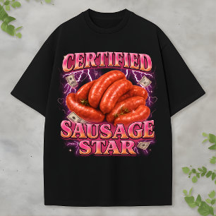 Zertifizierter großer Rücken-Schmuggler lustiger R T-Shirt