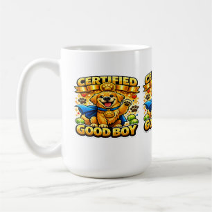 Zertifizierter Guter Junge Lustiger Golden Retriev Kaffeetasse