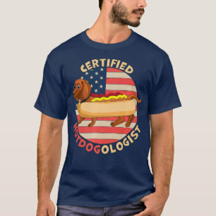 Zertifizierter Hotdogologe Funny HOT DOG Dackel T-Shirt