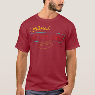 Zertifizierter Hotdogologe für Shirt Hot Dog pun