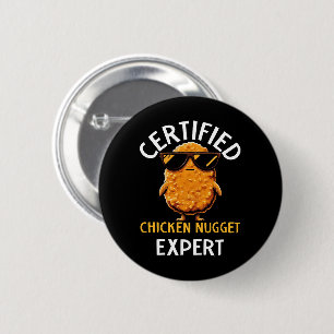 Zertifizierter Hühnernugget-Experte Button