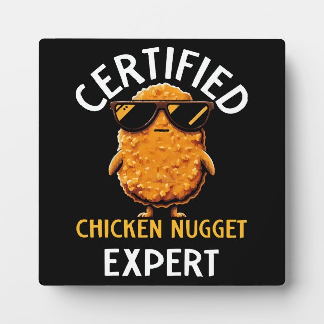 Zertifizierter Hühnernugget-Experte Fotoplatte (Vorderseite)