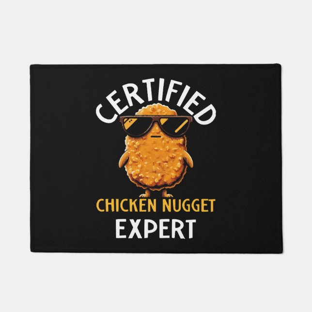 Zertifizierter Hühnernugget-Experte Fußmatte (Vorderseite)