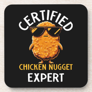 Zertifizierter Hühnernugget-Experte Getränkeuntersetzer
