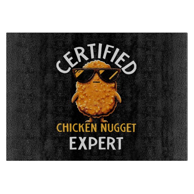 Zertifizierter Hühnernugget-Experte Schneidebrett (Vorderseite)