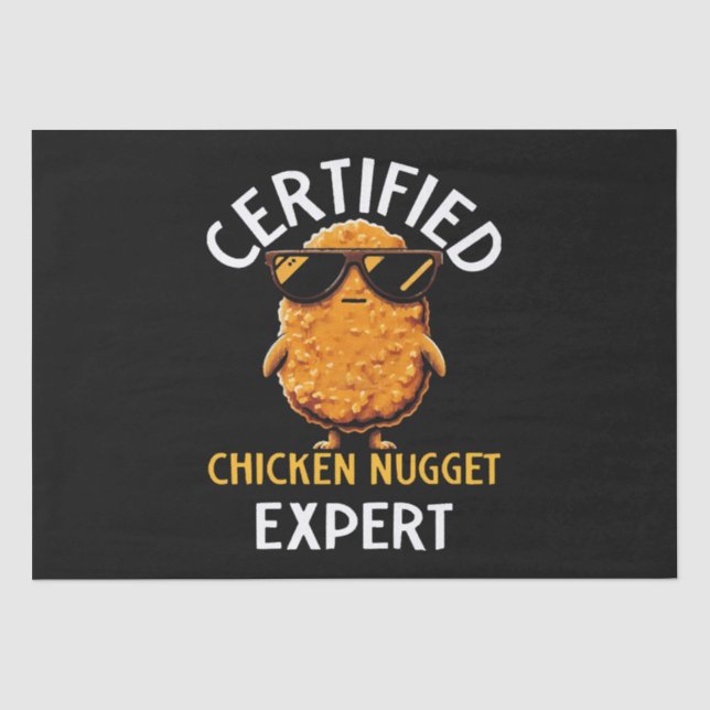 Zertifizierter Hühnernugget-Experte Seidenpapier (Vorderseite)