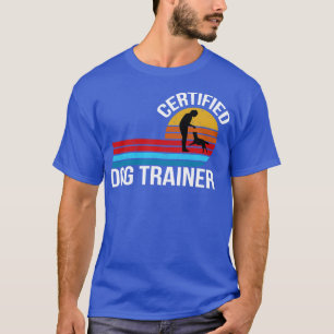 Zertifizierter Hundetrainer-Retrostitel Vintag T-Shirt