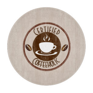 Zertifizierter KaffeeHolische Briefmarke Schneidebrett