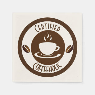 Zertifizierter KaffeeHolische Briefmarke Serviette