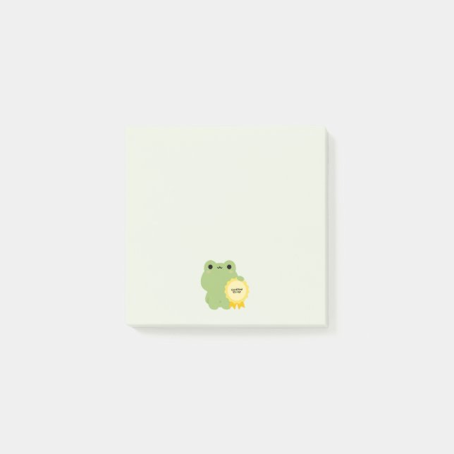 Zertifizierter Klammerfrosch Post-it Klebezettel (Vorderseite)