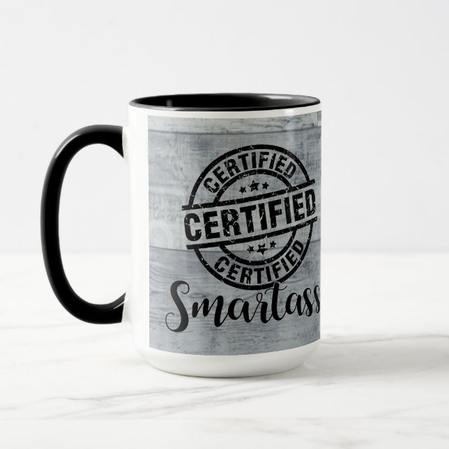 Zertifizierter Klugscheißer 2 Tasse (Links)