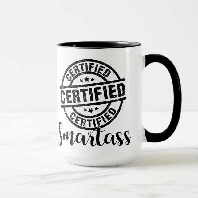 Zertifizierter Klugscheißer Tasse (Rechts)
