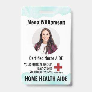 Zertifizierter Krankenpfleger Foto-ID Ausweis