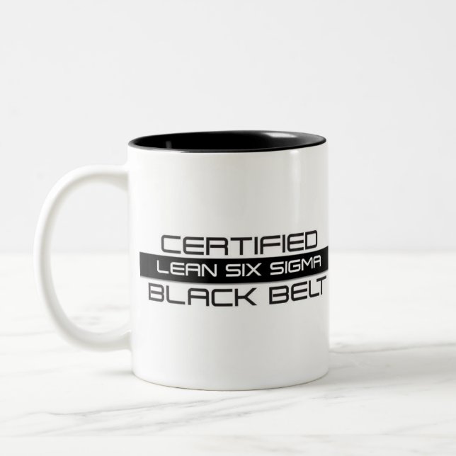 Zertifizierter Lean Six Sigma Black Belt 11oz Zweifarbige Tasse (Links)