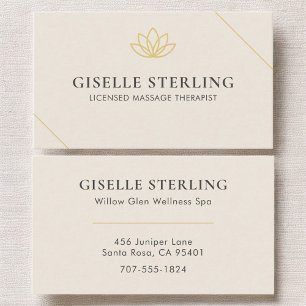 Zertifizierter Massage-Therapeut Visitenkarte