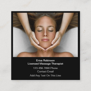 Zertifizierter Masseur Modern Quadratische Visitenkarte