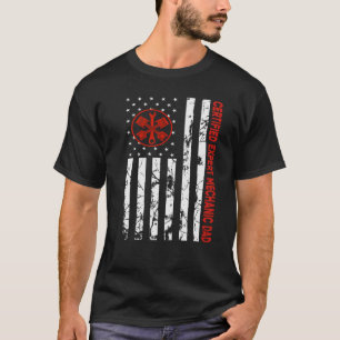 Zertifizierter mechanischer Vater Amerikanischer F T-Shirt