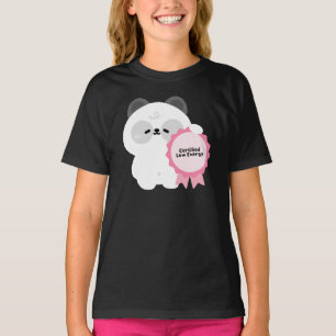 Zertifizierter Niedrigenergie-Panda T-Shirt
