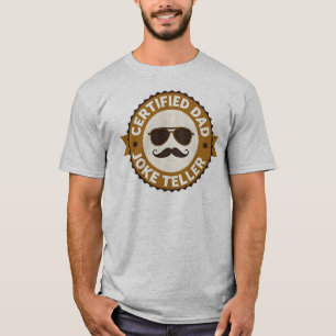 Zertifizierter Papa-Witz-Erzähler Lustiger Vater H T-Shirt