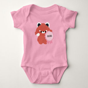 Zertifizierter Peinlicher Roter Panda Baby Strampler