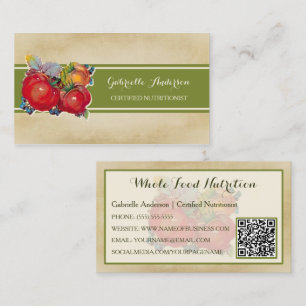 Zertifizierter QR-Code des Ernährungswissenschaftl Visitenkarte