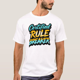 Zertifizierter Regelbrecher Edgy Graffiti T-Shirt