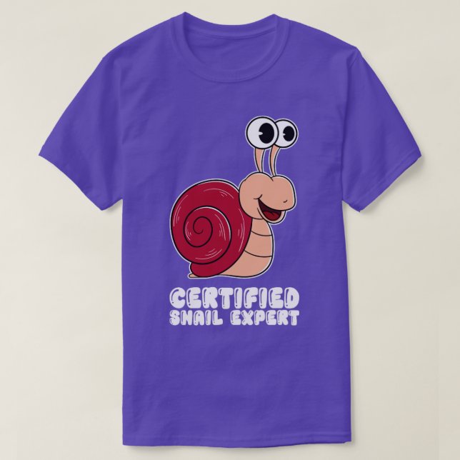 Zertifizierter Schneckenexperte T-Shirt (Design vorne)