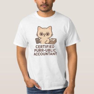 Zertifizierter Schnurr-öffentlicher Buchhalter Süß T-Shirt