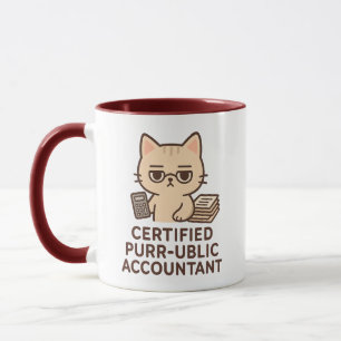 Zertifizierter Schnurr-öffentlicher Buchhalter Süß Tasse