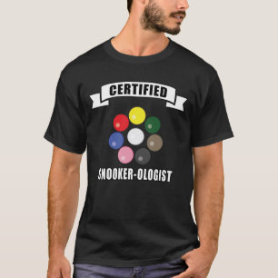 Zertifizierter Snooker-ologe - Lustiges Design T-Shirt
