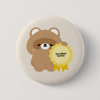 Zertifizierter Softie Biber Button