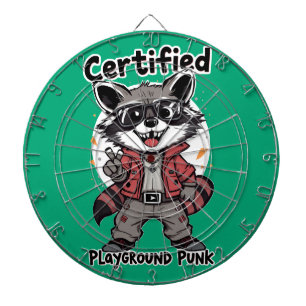 Zertifizierter Spielplatz-Punk Waschbär-Sonnenbril Dartscheibe