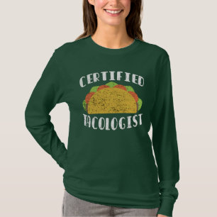 Zertifizierter Tacologe Lustiges mexikanisches Ess T-Shirt