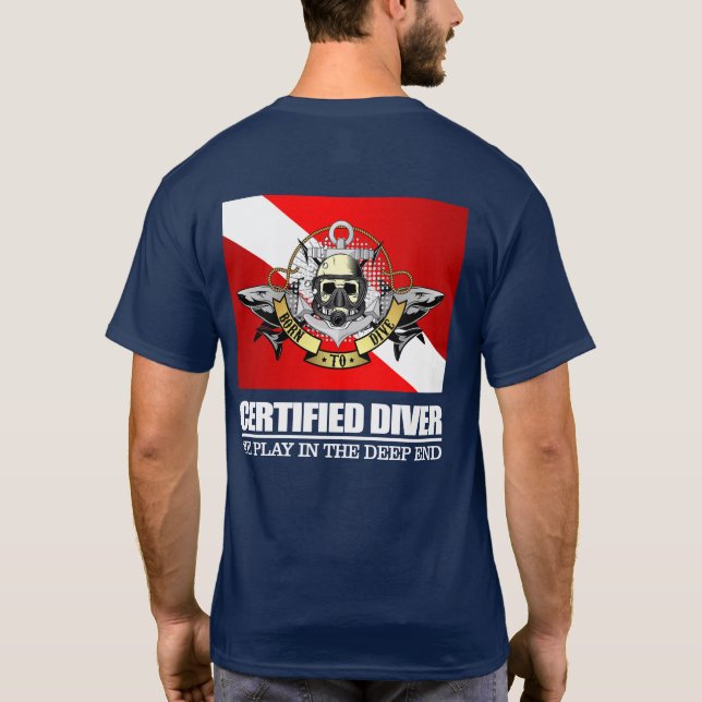 Zertifizierter Taucher (BDT)2 T-Shirt (Rückseite)