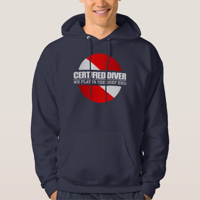 Zertifizierter Taucher (rd) Hoodie (Vorderseite)