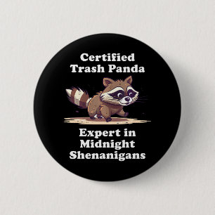 zertifizierter Trash Panda Funny Niedlich Kawaii R Button