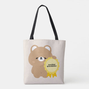 Zertifizierter Überdenker Braunbär Tasche
