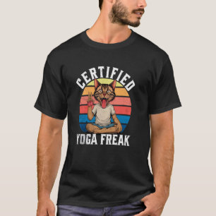 Zertifizierter Yoga-Freak Lustige Meditation Zen V T-Shirt
