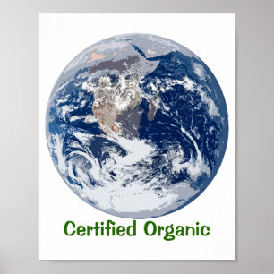 Zertifiziertes Bio-T-Shirt Poster
