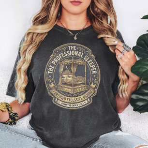 Zertifiziertes Emblem für professionelles Schlafen T-Shirt