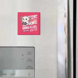 Zertifiziertes Games-o-Lotto Niedliches Axolotl Ga Magnet