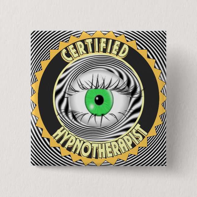 ZERTIFIZIERTES HYPNOTHERAPIELOGO BUTTON (Vorderseite)