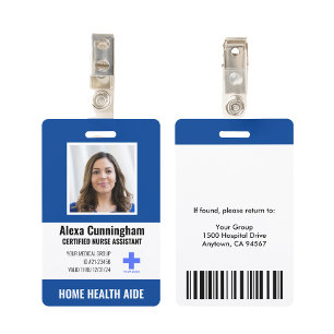 Zertifiziertes Krankenpfleger-Foto-ID-Abzeichen Ausweis