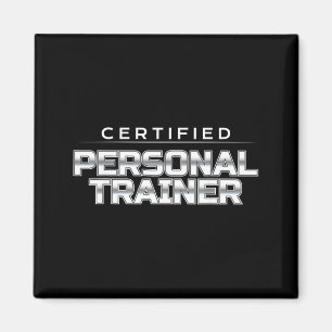 Zertifiziertes Personal Trainer Fitness Design Magnet