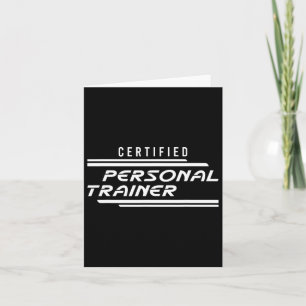 Zertifiziertes Personal Trainer Fitness Instructor Karte
